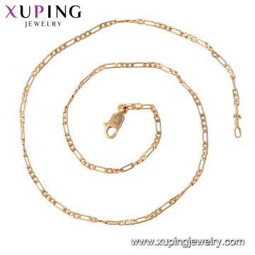 44316 xuping fashion jewelry nickel free most popular 18k gold plated chain necklace for women import jewelry from china